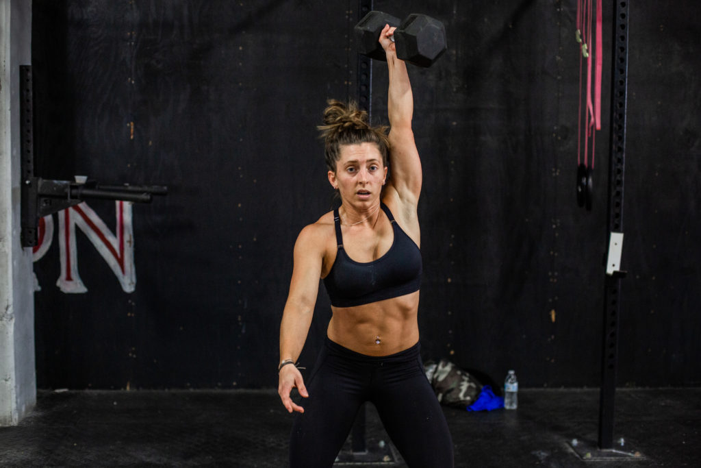 strong women working out